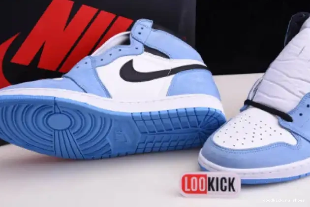 BLACK 1 555088-134 RETRO WHITE AIR JORDAN BLUE HIGH UNIVERSITY 0612